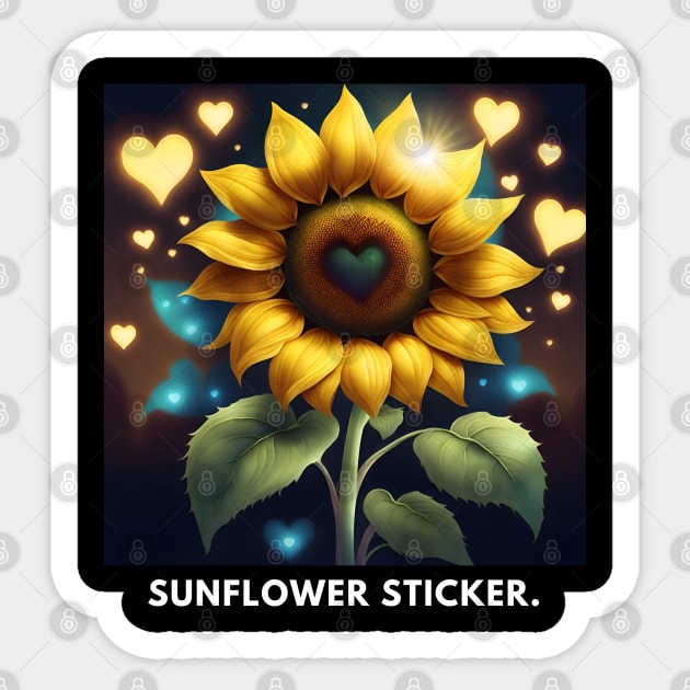 Sunflower lover Sticker by BlackMeme94